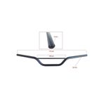 Cross-Atv-Cg Uyumlu Atkılı Gidon Siyah 22MM