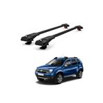 Cross Oto Aksesuarları Dacia Duster 2014-2017 için Ara Atkı , Araç Üstü Ekipman Taşıyıcı Tavan Barı - Siyah (2 Adet)