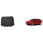 Cross Oto Aksesuarları Seat Leon 2013-2020 Bagaj Havuzu - Kokusuz, Yüksek Kenarlı 3D A+ Kalite - Siyah