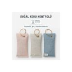 CrossBorder Decor Doğal Hava Temizleme Torbası,Buzdolabı/dolap/araba Koku Giderici [Üçlü Set–Pastel Renkler]
