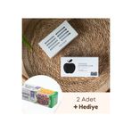 CrossBorder Decor x2 Adet Panda Doğal Koku Giderici. Buzdolabı Koku Emici Aktif Karbon (Buzdolabı Poşeti Hediye)