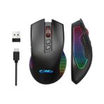 Crossfire Air Kablosuz 10000 Dpi Pixart PMW3325 Sensör Makro Yazılımlı Chromatic Rgb Kablosuz Gaming Mouse - Siyah - Option-1 - 001-Renkli