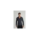 Crosstime 7006 Erkek Dalgıc Kumas Tek Ust Kapsonlu Sweat - 2XL - 010 - Siyah