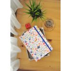 Crow Notebook 2026 A5 Akademik Ajanda 15X21 cm - 107 Ad. Sticker Hediyeli - Lastikli - 12 Aylık - Kır Çiçekli