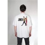 CrowativeDesign Joker Filmi Ön-arka Taraf Tasarımı Baskılı Over-size (unisex) T-shirt