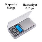 Crown Dijital Göstergeli Hassas Elektronik Kuyumcu Cep Terazisi (500 Gr-0.01) (Lisinya)