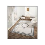 Crown FL001M Krem Lacivert Klasik Desen Salon Halısı, Lacivert, 156 x 230