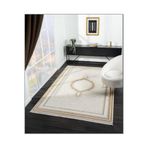 Crown FL001S Krem Gold Klasik Desen Salon Halısı, Gold, 195 x 290