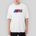 Crows Gate Bmw M Power Logo Oversize Beyaz Tişört - XL