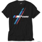 Crows Gate Bmw M Power Tyres Siyah T-Shirt