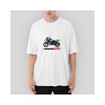 Crows Gate Bmw R1200GS Oversize Beyaz Tişört