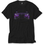 Crows Gate Bmw Violet Car Siyah T-Shirt - 5XL