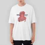 Crows Gate Body Count Carnivore Oversize Beyaz Tişört - XL