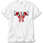 Crows Gate Chicago Bulls Shoes Beyaz Tişört
