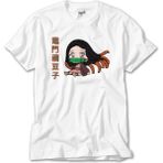 Crows Gate Demon Slayer Nezuko Kamado Tiny Beyaz Tişört - 4XL