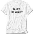 Crows Gate LED Zeppelin Zoso Beyaz T-Shirt - 2XL