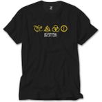 Crows Gate LED Zeppelin Zoso Yellow Siyah T-Shirt