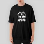 Crows Gate Metallica Cliff Burton Face Oversize Siyah Tişört - XL