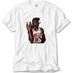 Crows Gate Micheal Jordan Bulls 23 Beyaz T-Shirt - XL