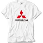 Crows Gate Mitsubishi Logo Beyaz T-Shirt - 5XL