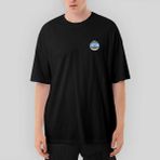 Crows Gate Nba Eastern Logo Oversize Siyah Tişört