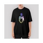 Crows Gate Nirvana Kurt Cobain Colored Oversize Siyah Tişört - XL