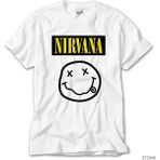 Crows Gate Nirvana Smile Beyaz Tişört
