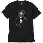 Crows Gate Slipknot Joey Jordison Portre Siyah Tişört - 4XL