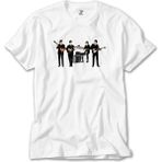 Crows Gate The Beatles Vintage Line Up Beyaz Tişört - XL