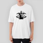 Crows Gate Tupac King Man Oversize Beyaz Tişört