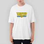 Crows Gate Wonder Woman Vintage Oversize Beyaz Tişört