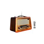 CROW'S TECH Retro Radyo Ahşap Nostaljik Görünümlü Bluetoothlu USB-SD Card-FM-TF Mp3 Çalar Radyo Müzik Kutusu