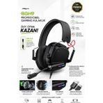 Crow'S Tech Rgb Işıklı Gaming Kulaklık 40MM Sürücü Omnidirectional Mikrofon 2m Kablo Usb-Type-C Girişli - Siyah