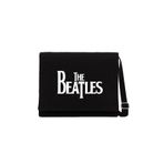 CrowsGate The Beatles Logo Siyah Kanvas Postacı Çantası