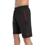 Crozwise 3192-10 Siyah Astarsız Dalgıç Kumaş Training Erkek Spor Şort