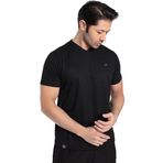 Crozwise 7136-10 Kare Petekli V Yaka Erkek Spor T-shirt (Siyah, XL)