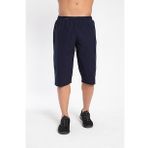 Crozwise 8036-01 Lycra Armüllü BATTAL BOY Erkek Spor Kapri LACİVERT