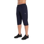 Crozwise 8036-01 Lycra Armüllü Erkek Spor Kapri (Lacivert, 2XL)