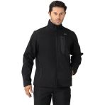 Crozwise Siyah Erkek Su Geçirmez Softshell Outdoor Mont / Ceket - 5039-10