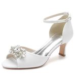 CrtTsks Glitter Rhinestones Yüksek Topuk Beyaz Kadın Sandalet