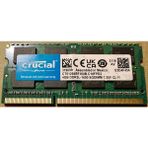 Crucial 4GB DDR3L-1600 SODIMM Notebook RAM Bellek Düşük Gecikme CL11 ile Oyun ve Tasarım Uyumlu