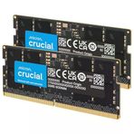Crucial Ddr5 Ram 64 Gb Kit (2X32 Gb) 4800 Mhz Sodımm, Dizüstü Bilgisayar/Dizüstü Bilgisayar İçin Ram, Mini Pc, Cl40 - Ct2k32g48c40s5
