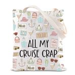 Cruise Tatil Tote Çanta All My Cruise Tote Çanta Yaz Tatil Seyahat Hediye Plaj Yaşam Hediye Aile Tatil Cruise Hediye, Cruise