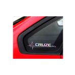 Cruze Yan Cam Sticker Oto Kapı 20 Cm X 7 Cm Hologram c17