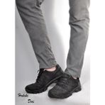 Crybrands Ax-3 Kaymaz Taban Hakiki Deri Trekking Dağcılık Ayakkabı Günlük Kullanım İçin Siyah