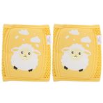 Cryfokt Emekleme Için Bebek Dizlikleri, Bebek Emekleme Kayma Önleyici Dizlik, Ayarlanabilir Dizlik, Emniyet Koruyucu Bacak Yumuşak Dizlik, Diz Dirsek Pedleri Yastık (sarı koyun)