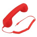 Cryfokt Kırmızı Retro Radyasyona Dayanıklı Kablolu Cep Telefonu Ahizesi