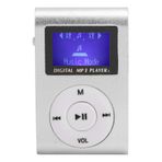 Cryfokt Mini MP3 Çalar, MP3 Müzik Çalar Spor BackClip LCD Ekran Desteği Hafıza Kartı, Hafif Ses Kaydedici, Uzun Pil Ömrü, 32GB Hafıza Kartı Yuvası (SILVER)