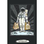Cryptocurrency Talk - To The Moon Binance BNB Space Man Notebook: Transaction Log Ledger, Air Drop Tracker, Notebook - Journal - Lined Journal - Mint Notebook 6x9x110 Pages