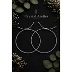 Crystal Atelier Gümüş Gri Renk İp Bileklik El Yapımı Ayarlanabilir Unisex Minimal Sevgili Arkadaş Bileklik Seti